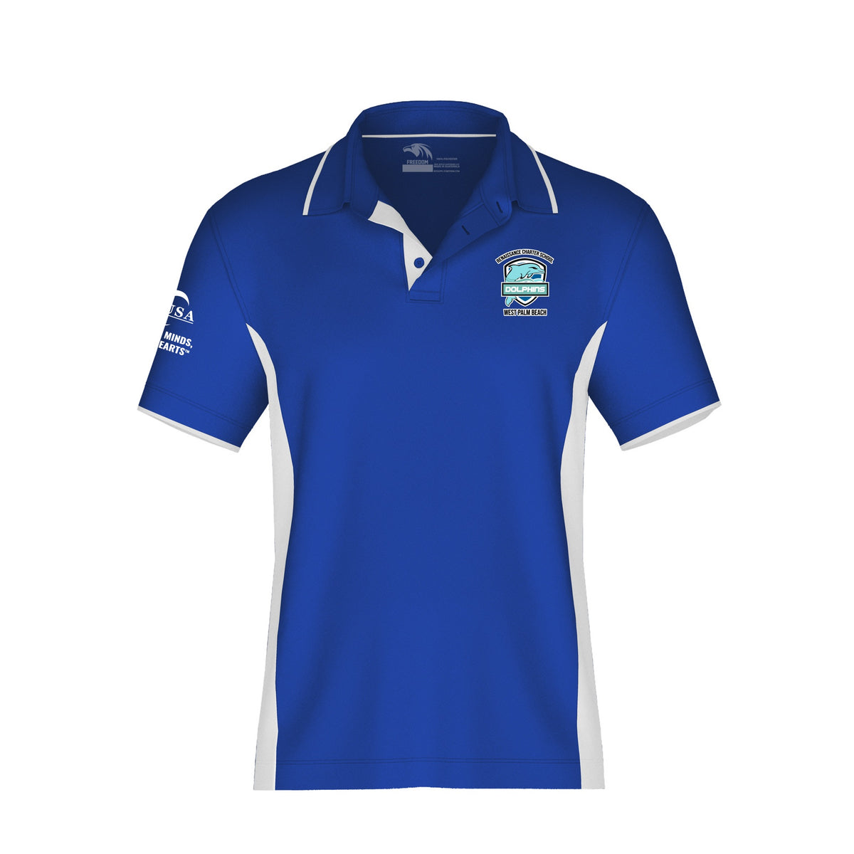 Renaissance Charter School At West Palm Beach - Freedom Activewear Colorblock Polo (6-8)