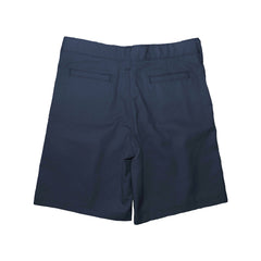1776 Pantalones cortos azul marino con parte delantera plana para niños y hombres