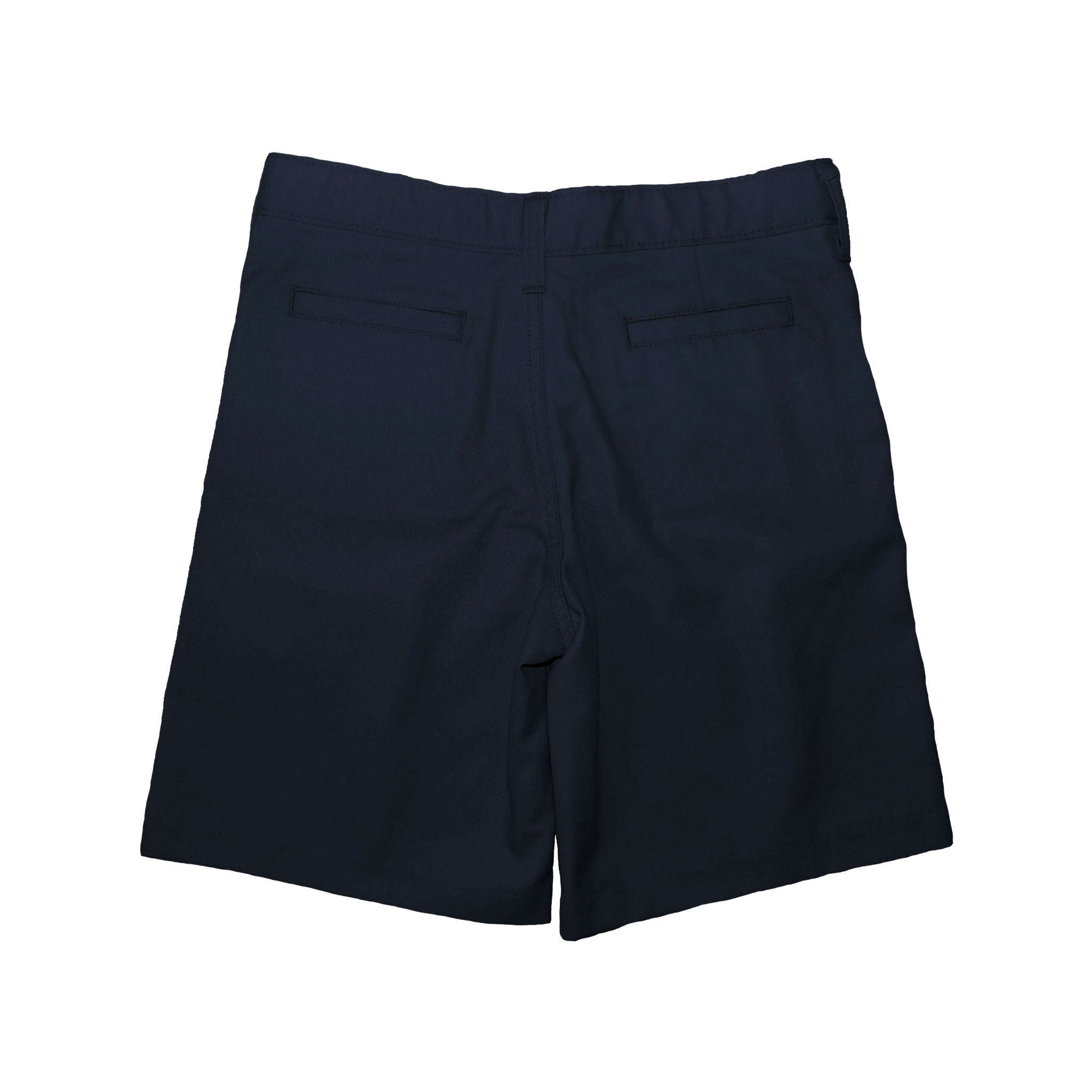 1776 Shorts azul marino con parte delantera plana para niñas y mujeres